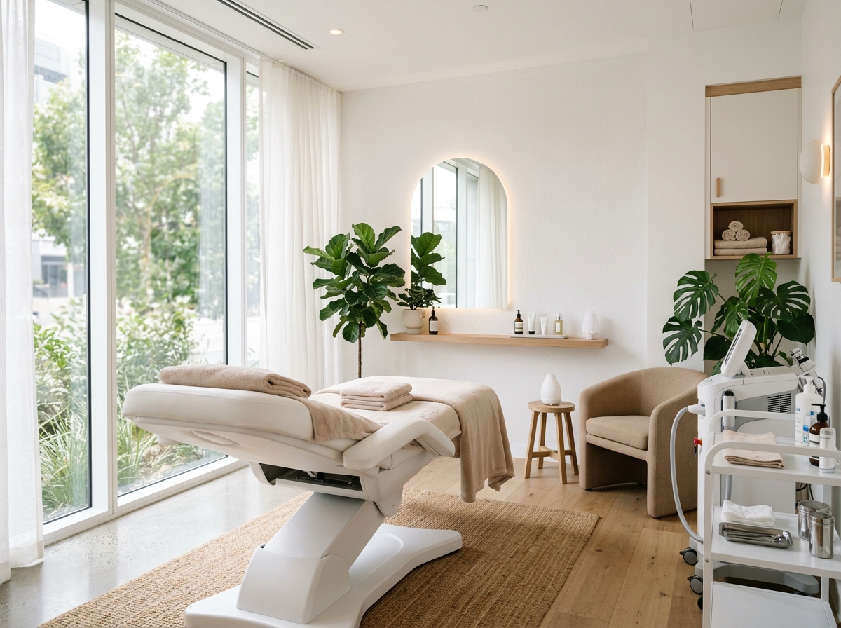 Interior da Clínica Éssentia — ambiente de tratamento acolhedor