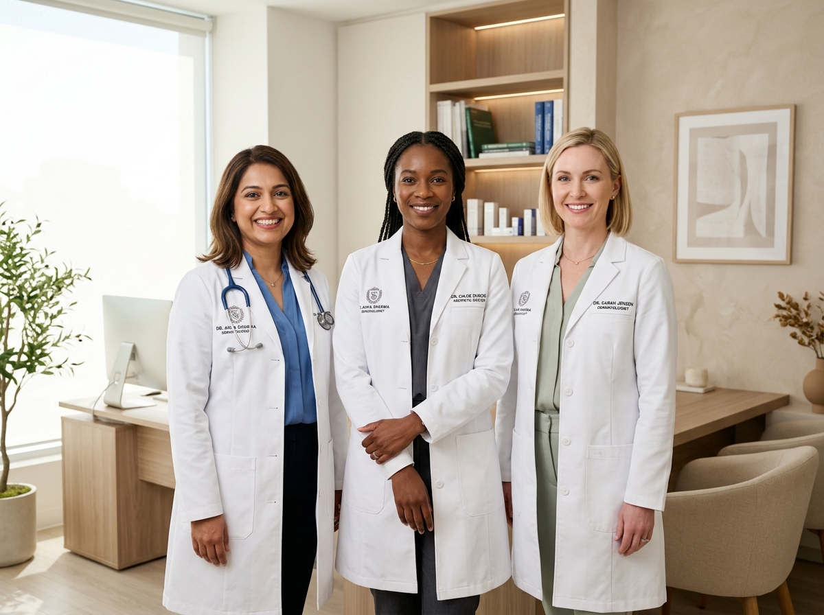 Equipe de dermatologistas da Clínica Éssentia em Londrina